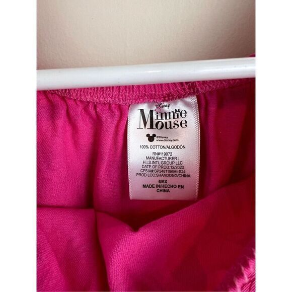 Disney Minnie Mouse Girls Dress 100% Cotton Size 6 NWT - Picture 4 of 5